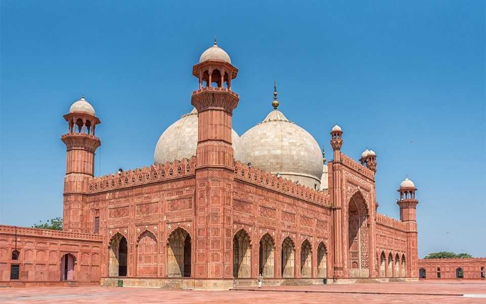 Badshahi Mosque in Pakistan. 