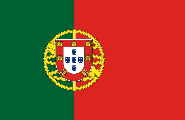Flag of Portugal. 