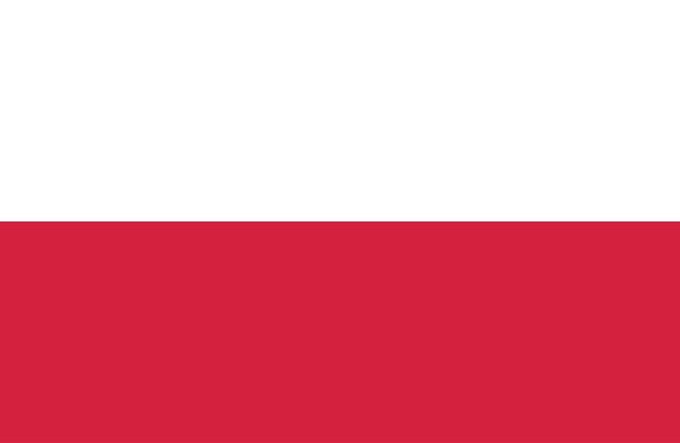 Flag of Poland. 