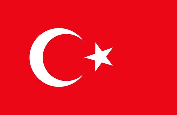 Flag of Turkey. 
